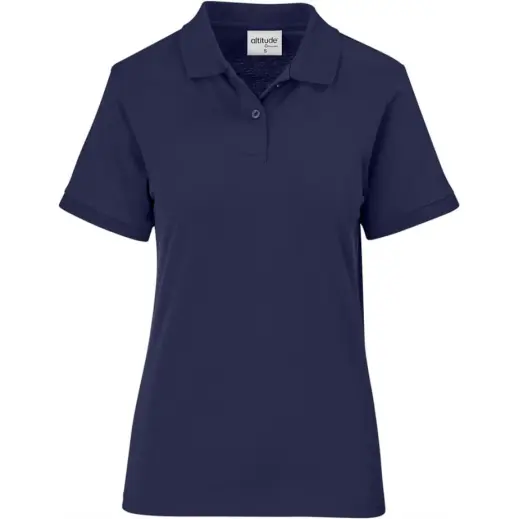 Ladies Recycled Promo Golf Shirt Navy
